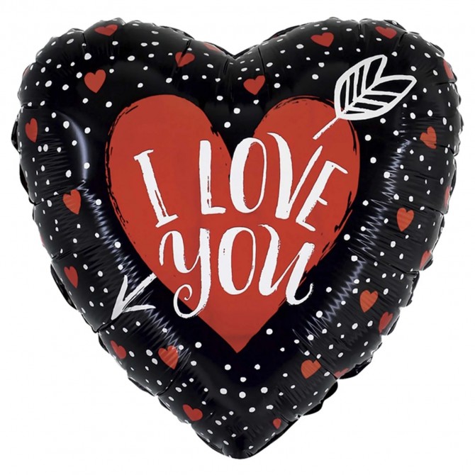 Seni Seviyorum Helyum Folyo Balon No:1 (Ek Ürün Olarak Satılır)